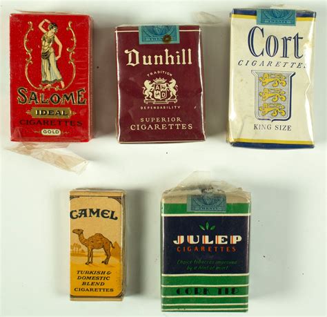 collectible tobacco cigarettes